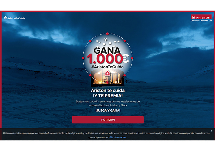 foto noticia ¡Gira la ruleta y gana!. PARTICIPA EN LA NUEVA PROMOCION DE TERMOS ELÉCTRICOS ARISTON Y FLECK Y GANA 1.000€ SEMANALES
